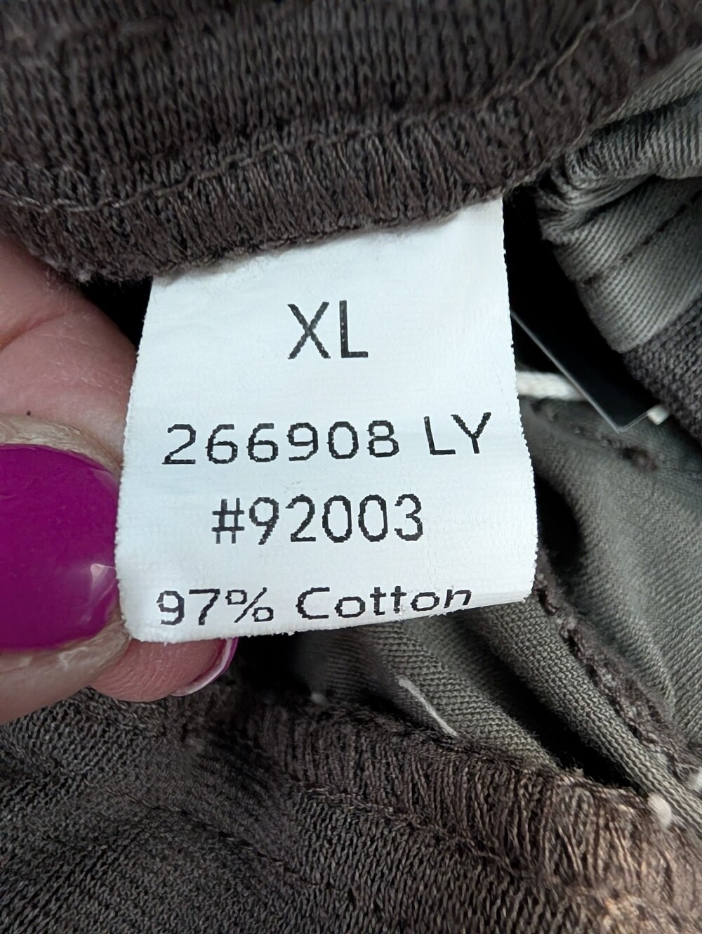 Flamingals Solid Seam Detail Drawstring Mid Rise Straight Leg Pants NWT XL - Picture 9 of 10